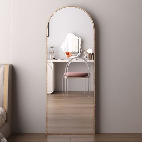 Miroir sur pied Rosalie  60 x 160 cm  Chêne vieilli design