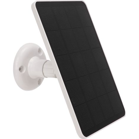 Panneau solaire monocristallin 4W 5V pour alimentation caméra surveillance extérieure, câble USB inclus (1/5)