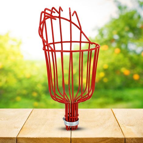 Outil de cueillette de fruits en hauteur, type cage à grande capacité, pour l’horticulture (commande sur image) (1/3)