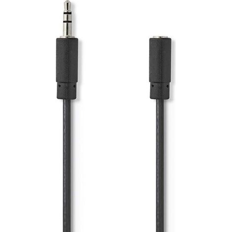 Cable de audio estereo pasador de 35 mm honra de 35 mm niquel plateado 100 metros redondo negro ampolla 204098216 204098216