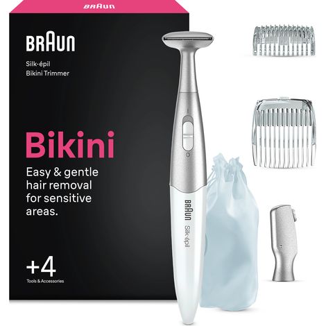 Tondeuse maillot - BRAUN - FG1100 - Compacte - Lames sécurisées - Zones sensibles (1/5)