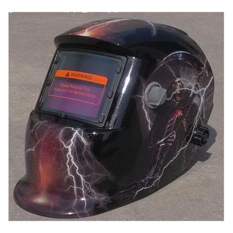 ZOLGINAH Casque de Soudure Automatique - Masque de Soudure avec 2 Lentilles et 2 Capteurs de filtre à ombre réglables DIN9-13 pour le soudage à l'arc de MIG TIG MAG [Classe énergétique A+++] (1/5)
