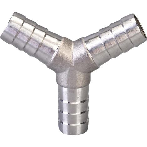 Raccord Tuyau Inox Y - 1 Pièce - Acier 304 - Connecteur 3 Voies 8mm - Eau Gaz Carburant (1/5)