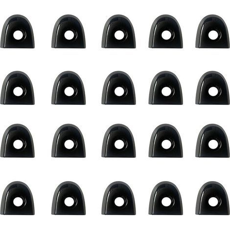 Convient pour 20 caches de serrure de porte de voiture avec trous de serrure, pour Nissan Juke et Nissan Micra côté conducteur 806441KK0D accessoires de voiture, noir. (1/2)