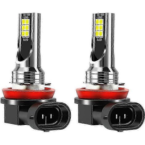 Ampoules LED antibrouillard H11/H8 compatibles (2 pièces) avec accessoires