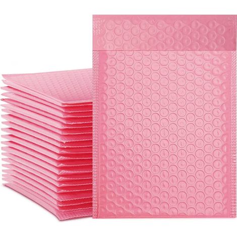 Shoze 50 Pcs Padded Envelopes 13x15cm Self-Adhering Waterproof Bubble Lined Mailer Bags for Shipping Packaging Mailing Gift (1/5)