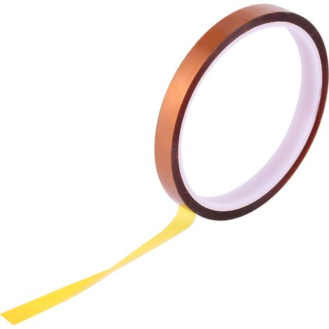 Ruban adhésif brun haute température pour transfert thermique, ruban résistant aux hautes températures, film PI, ruban isolant pour batteries à contacts dorés (1/2)