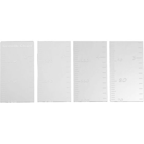 Toise miroir pour enfants, incassable, en acrylique, adhésive, avec ruban de mesure. (1/5)