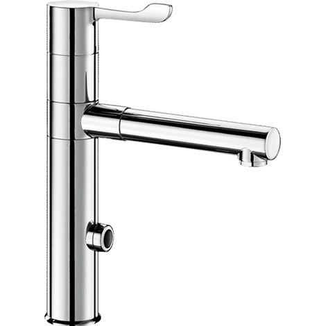 Delabie Elektron. MBatt. Schwenkausl, H160mm, 2 BIOCLIP-Edelstahlausl. (1/3)