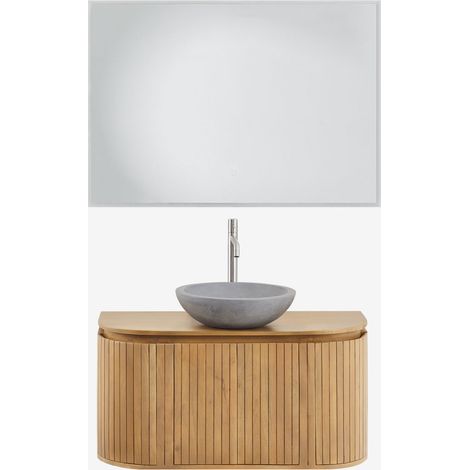 Conjunto de mueble de baño en madera de mango Analis SKLUM             