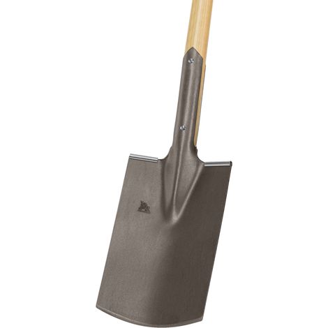 IDEAL bêche de construction 285 x 185 / 180 mm taille 2 forme de jardinier avec protection de marche et manche en T en frêne trempé - 13010283