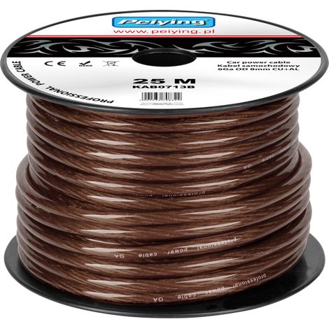 Câble automobile 6 AWG OD8 mm CU+AL 25 m Peiying (1/2)
