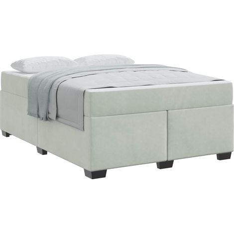 Maison Exclusive - Struttura del letto Grigio chiaro 160 x 200 cm Tessuto