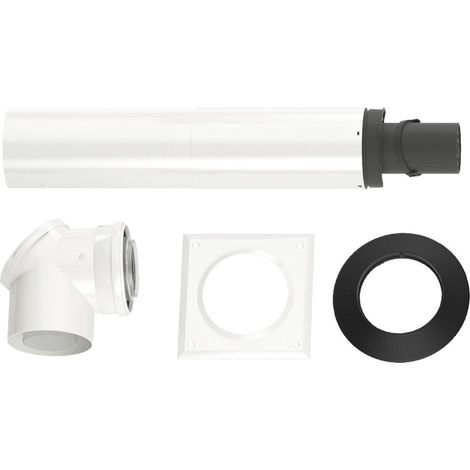 Bosch Accesorio evacuación gases FC-Set80-C13x Paquete básico horizontal d:80/125mm, 7738112574