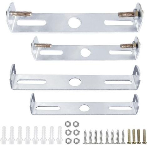 Ensemble de 4 supports de montage pour suspension, barres transversales et plaques de montage pour applique murale (avec vis) (1/4)