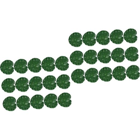 30pièces Lotus Artificielles Réalistes pour Décoration De Bassins Et Aquariums Simulation Flottante pour Aménagement Paysager (1/5)