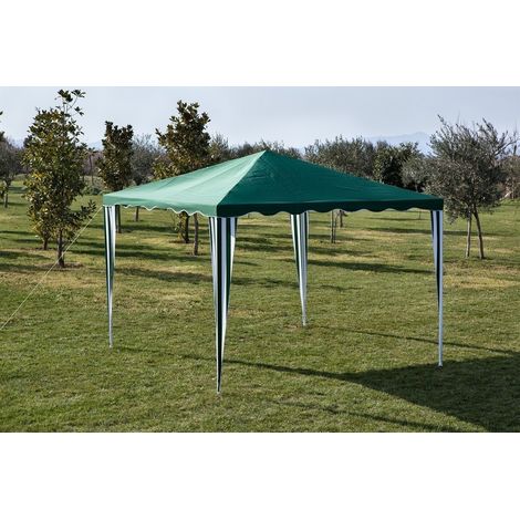 GAZEBO STAHL TOP GRÜN MT.2X2