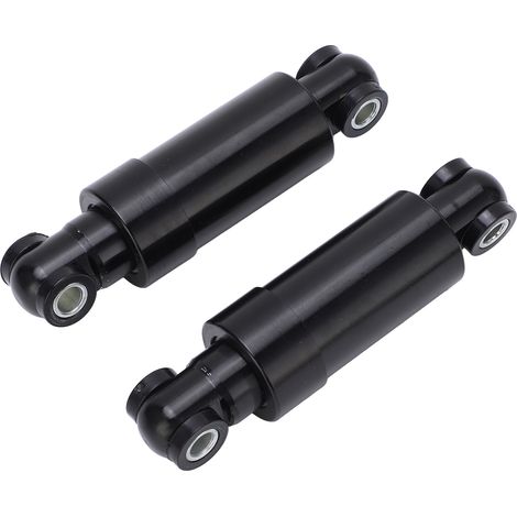 2 amortisseurs noirs 750 lbs 110 mm en alliage d'acier antirouille pour trottinette pliante et vélo électrique (1/5)