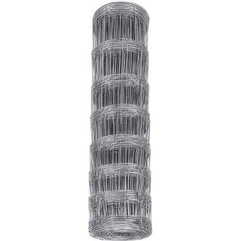 Rete Pastorale Annodata Zincata 11 x 15 Altezza 140 cm Filo 1,7 e 2,0 mm Rotolo 50 m
