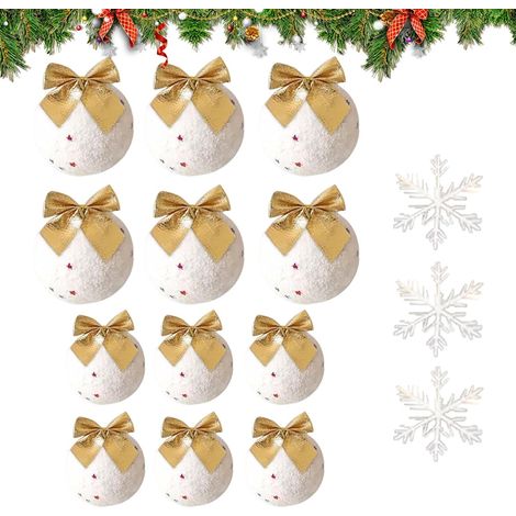 Boules De Noël pour Sapin - 15 Pièces Incassable avec Noeud - Set De Boules (1/5)