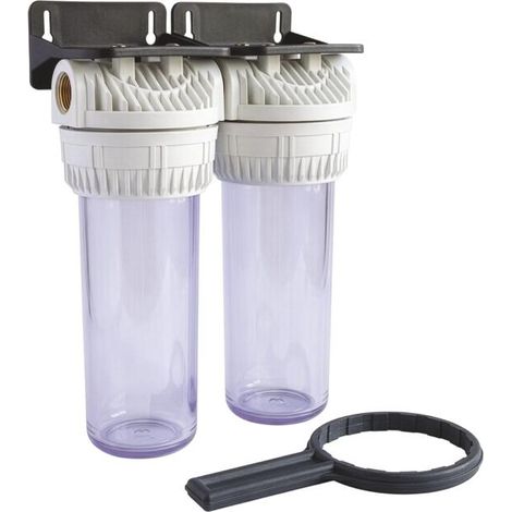 AQUAWATER - Station double Filtre - Pour tout traitement, taille standard 9''3/4