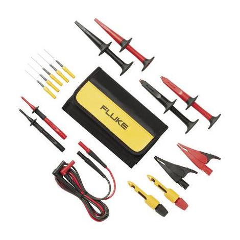 Fluke TLK282-1 Set de cordons de mesure de sécurité Banane mâle 4 mm Banane mâle 4 mm 1.50 m noir, r (1/3)