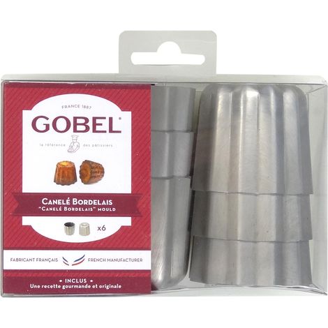 Gobel - Boite de 6 cannelés Bordelais en aluminium
