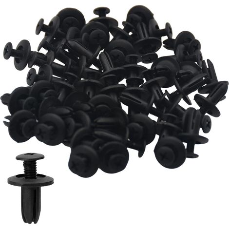 Rivet de fixation de garde-boue 50 pcs voiture porte panneau garniture Clips garde-boue pare-chocs attache auto garniture (1/5)