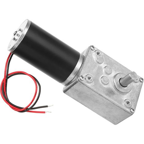 Drehzahlreduzierender elektrischer Getriebemotor, reversibler Schneckengetriebemotor, 8 mm Welle, 12 V (12 V, 30 U/min) (1/5)