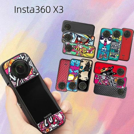 Autocollants en PVC pour Insta360 X3 - Film protecteur pour appareil photo (1/4)