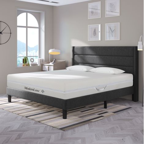 Materasso 140x200 cm in schiuma fredda a 7 zone, 20 cm, H2/H3, fodera lavabile HAVRYA (1/5)