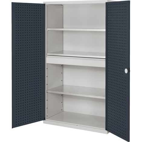 Kappes ®RasterPlan Großvolumenschränke 1950x1130x590mm Lochplattentüren Modell 2 anthrazitgrau