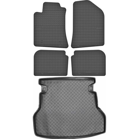 Toyota Avensis II Lifeback (2003–2009) – Set: Gummifußmatten + Kofferraummatte