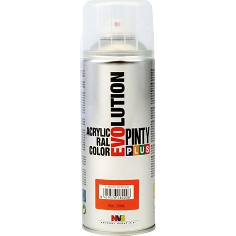 Peinture en aérosol PintyPlus Evolution - RAL 2004 Orange pur 520cc (1/5)