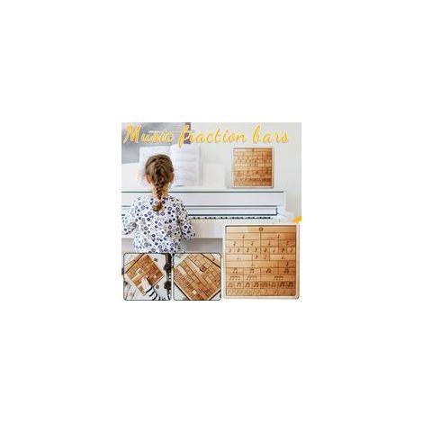 Ornement décoratif en bois pour éducation musicale, arts et artisanat – (1/5)