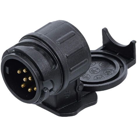 Adaptateur de prise 13 broches à 7 broches pour remorque côté voiture - (1/4)