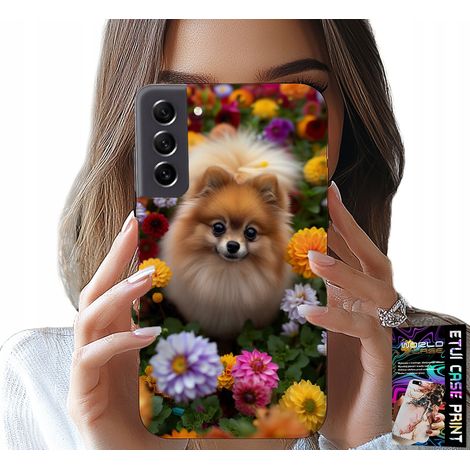 Custodia per Samsung Galaxy S22 - dolce cagnolino Pomerania + vetro (1/5)