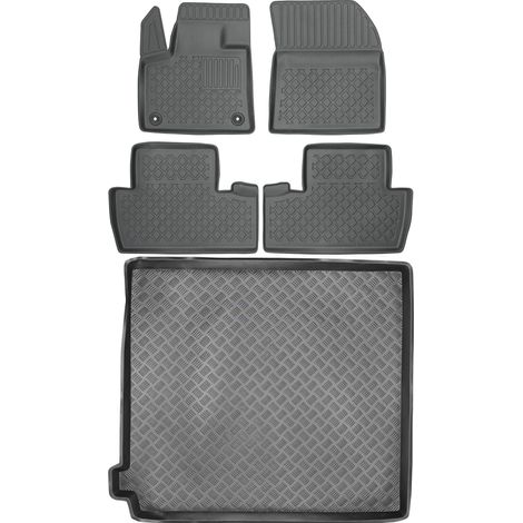 Peugeot 5008 II SUV a partir de 2017 SET - Alfombrillas para coche + alfombrilla para maletero