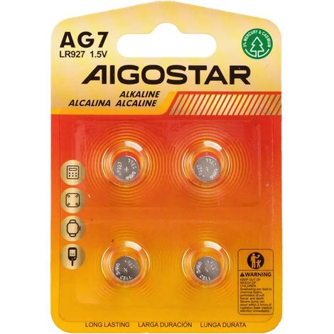 4 x pila batteria a bottone orologio AG7 LR927 399 v395 1,55v