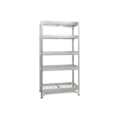 ESTANTERIA METALICA GALVANIZADA BALDAS REJILLA 5 BALDAS 180 X 90 X 45 CM - TRM18503K/07-37ZG00 (1/3)