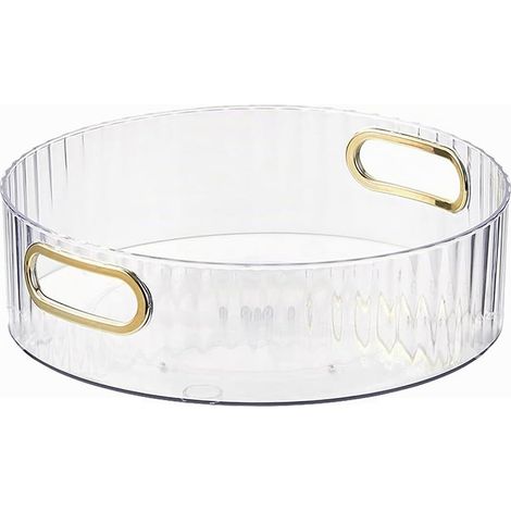 Plateau Tournant, Multifonction Porte-Épices 360 ° Organisateur de Cuisine, Rangement Rotatifs à 360° pour Salle de Bain,Support pour Bocaux et épices (1/5)