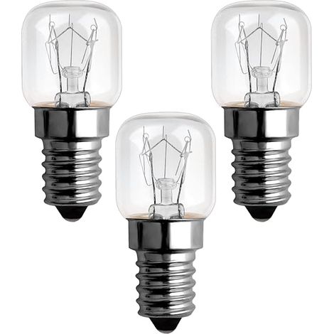 E14 Oven Bulb, AC220V-240V, E14 T22 Oven Bulb, Warm White E14 Small Screw Cap Pygmy Lamps for Microwave, Oven, Salt Lamp, (1/5)