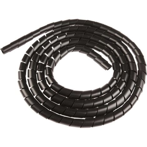 Gaine spirale diamètre 15mm noir
