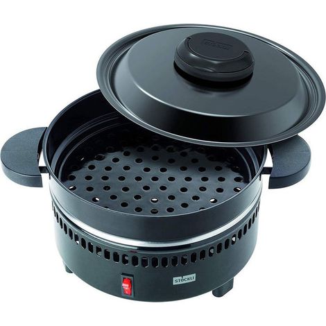 Stöckli Forno per Caldarroste e Patate 500W Nero Elettrico con Spatola