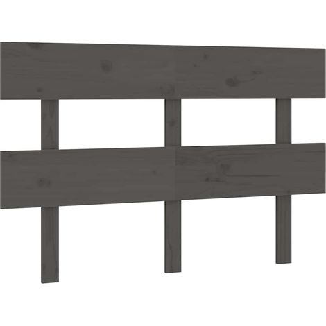 Maison Exclusive - Cabecero de cama madera maciza de pino gris 12 (1/5)