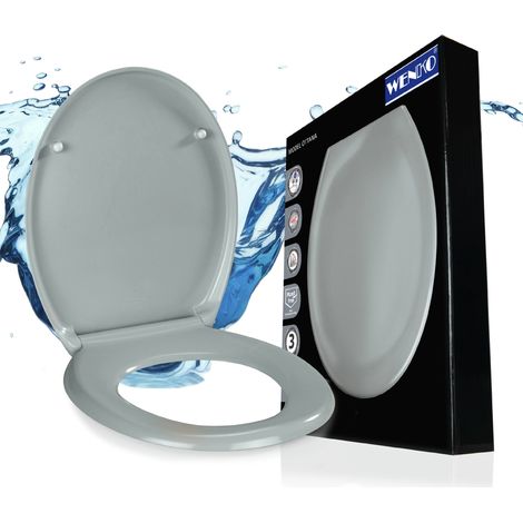 WENKO Premium WC-Sitz Ottana Hellgrau, mit Absenkautomatik"-"15026145 (1/5)