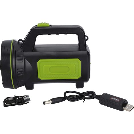 Lanterne de camping en plein air, lampe poche, travail rechargeable par USB, torche portable avec plusieurs modes d'éclairage, pour urgence, randonnée, pêche, durable et - (1/5)