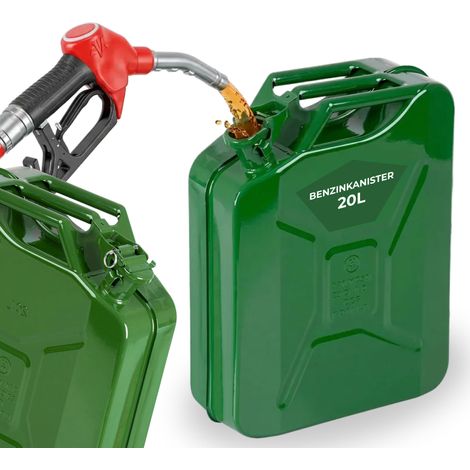 Kraftstoffkanister JerryCan LD20, 20 Liter, Metall, für Kraftstoffe, grün (1/5)