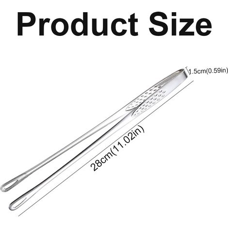 Pinza da cucina in acciaio inox, 28 cm, pinza per grigliare per chef (1/4)