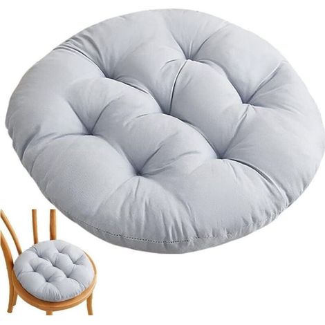 Coussin siège épais chaise salle à manger, 40 cm, rond, divers usages (1/4)